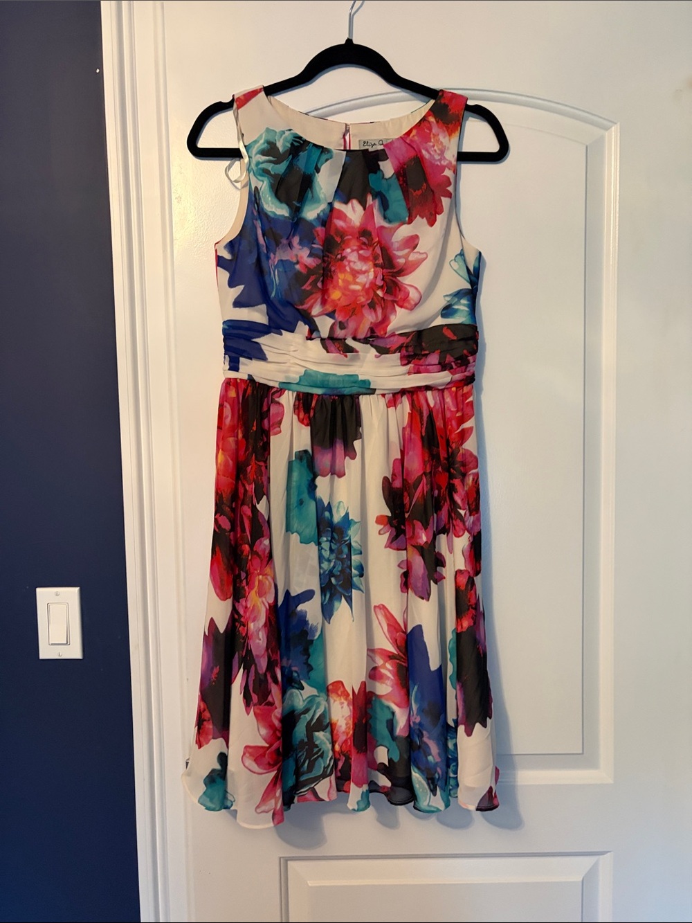 Eliza J Floral Fit & Flare Dress - Multicolor